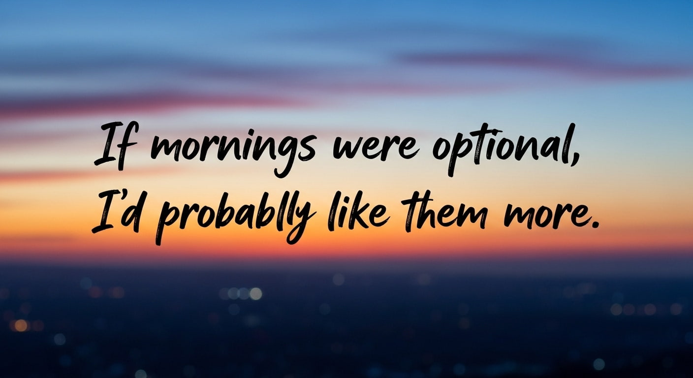 Morning Humor Quotes